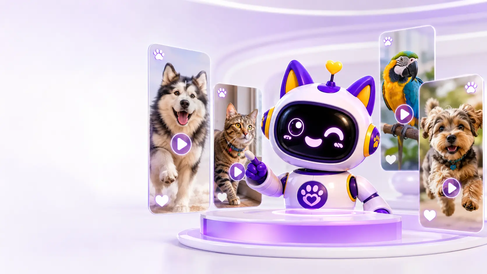 PetiA descubriendo videos de mascotas en PetiClips